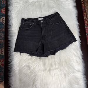 Abercrombie Black The 90’s Relaxed High Rise Cut Offs